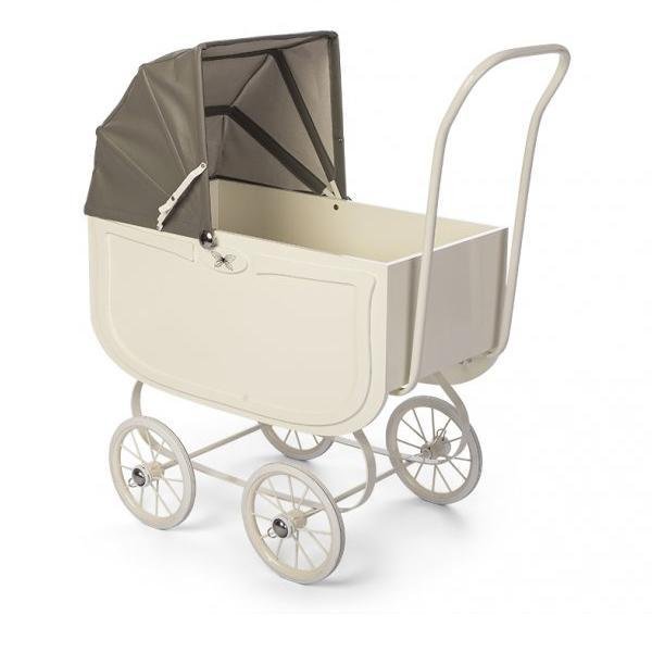 grey dolls pram