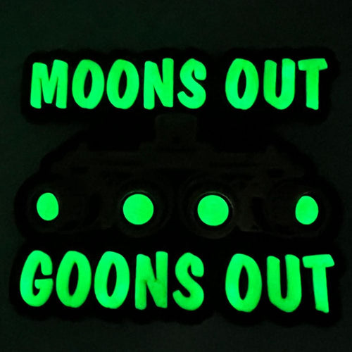 Moons Out Goons Out PVC Patch – Green Beret