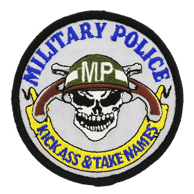 military police logo skull