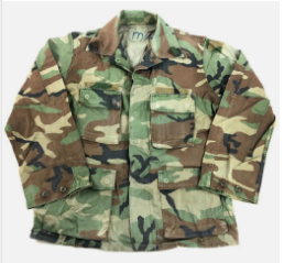 USED Woodland Camo BDU Coat – Green Beret