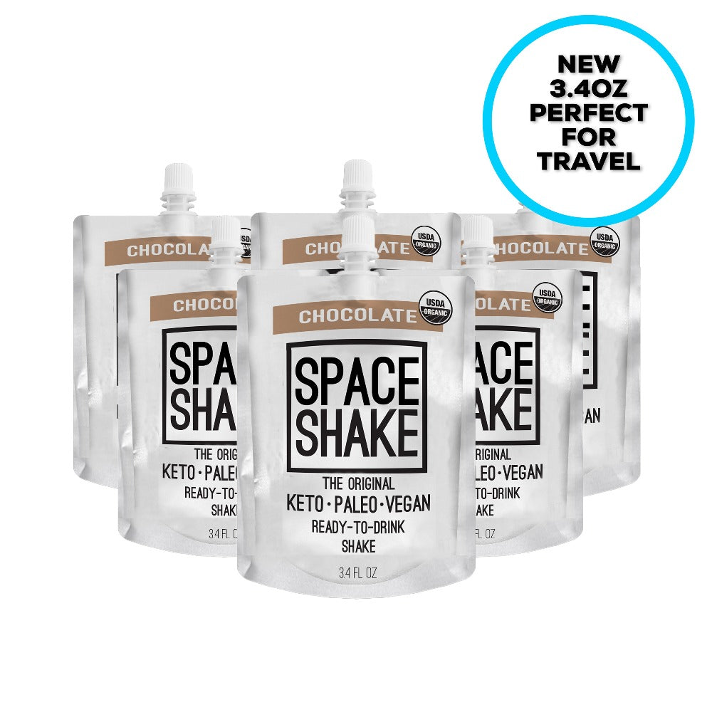 CHOCOLATE 6-Pack of 3.4oz SPACE SHAKES