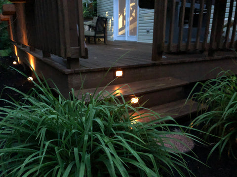 landscape lighting deck steps