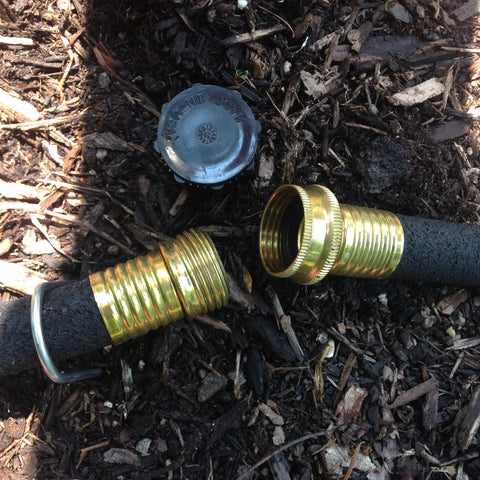 two soaker hoses with cap