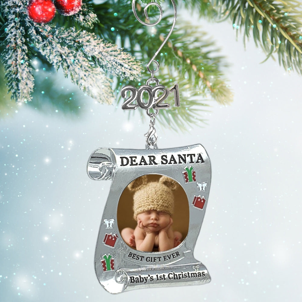 dated christmas ornaments 2020 Baby S First Christmas Keepsake Frame 2020 Dated Ornament For Newbor Relevant Gifts dated christmas ornaments 2020