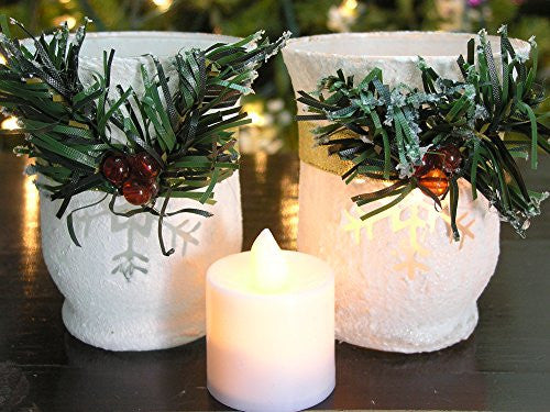 tall christmas candle holders