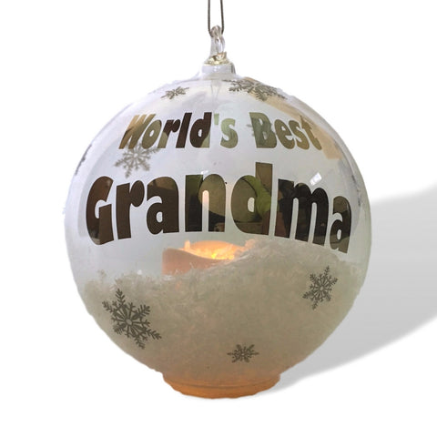 Banberry Designs 2019 Merry Christmas Ornament Led Light