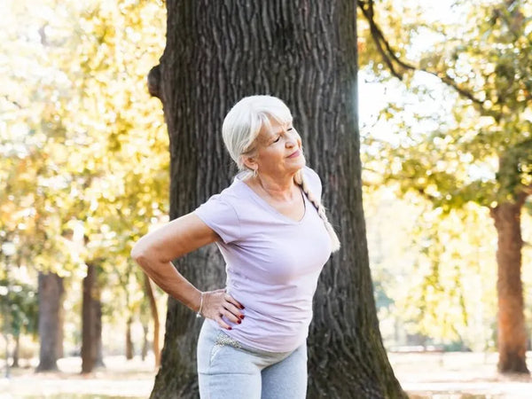 older woman with back pain