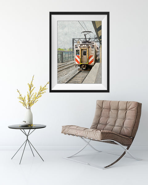 Chicago Metra Electric Train Print by Catch A Star Fine Art