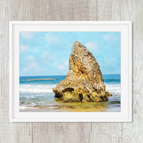 puerto rico rock formation coastal photograph