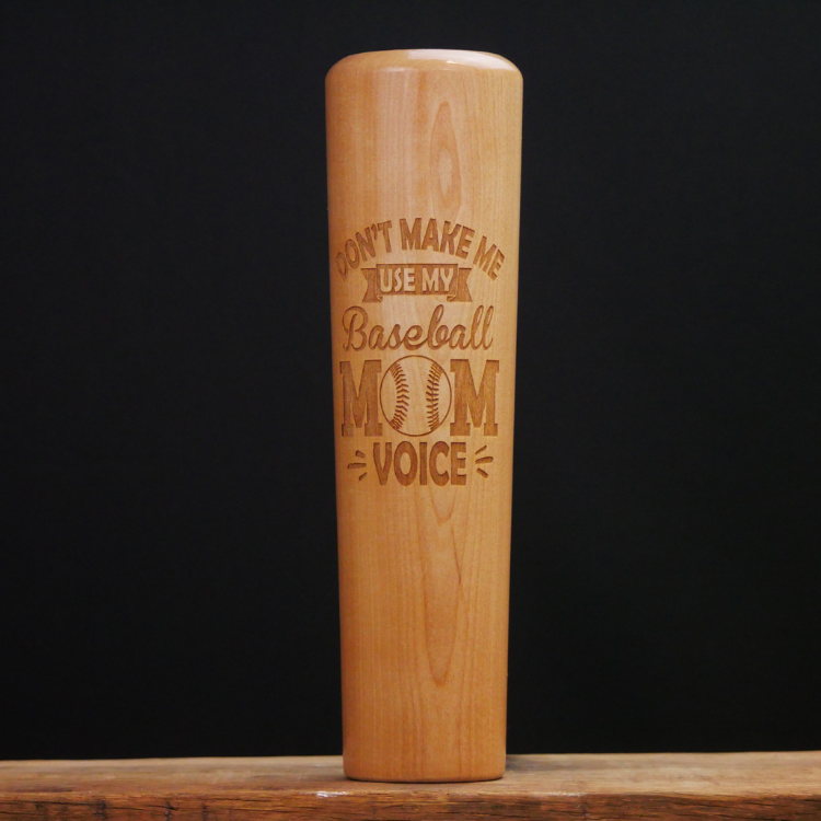 Image of "Baseball Mom Voice" Baseball Bat Mug | Dugout Mugs