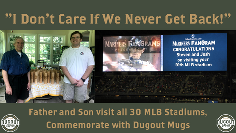 Father Son Visit All 30 MLB Stadiums, Commemorate With Dugout Mugs