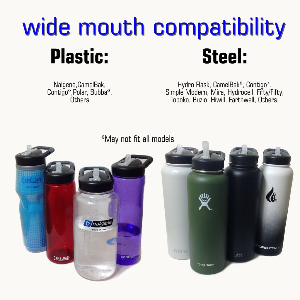 Hydro Flask 32OZ Wide Mouth 2.0 Water Bottle, Straw Lid, Multiple