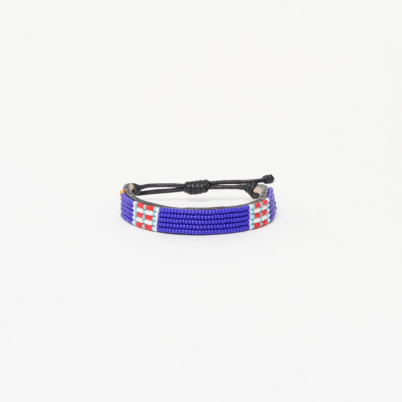 Image of Stripe Bracelet - Royal/Red/White