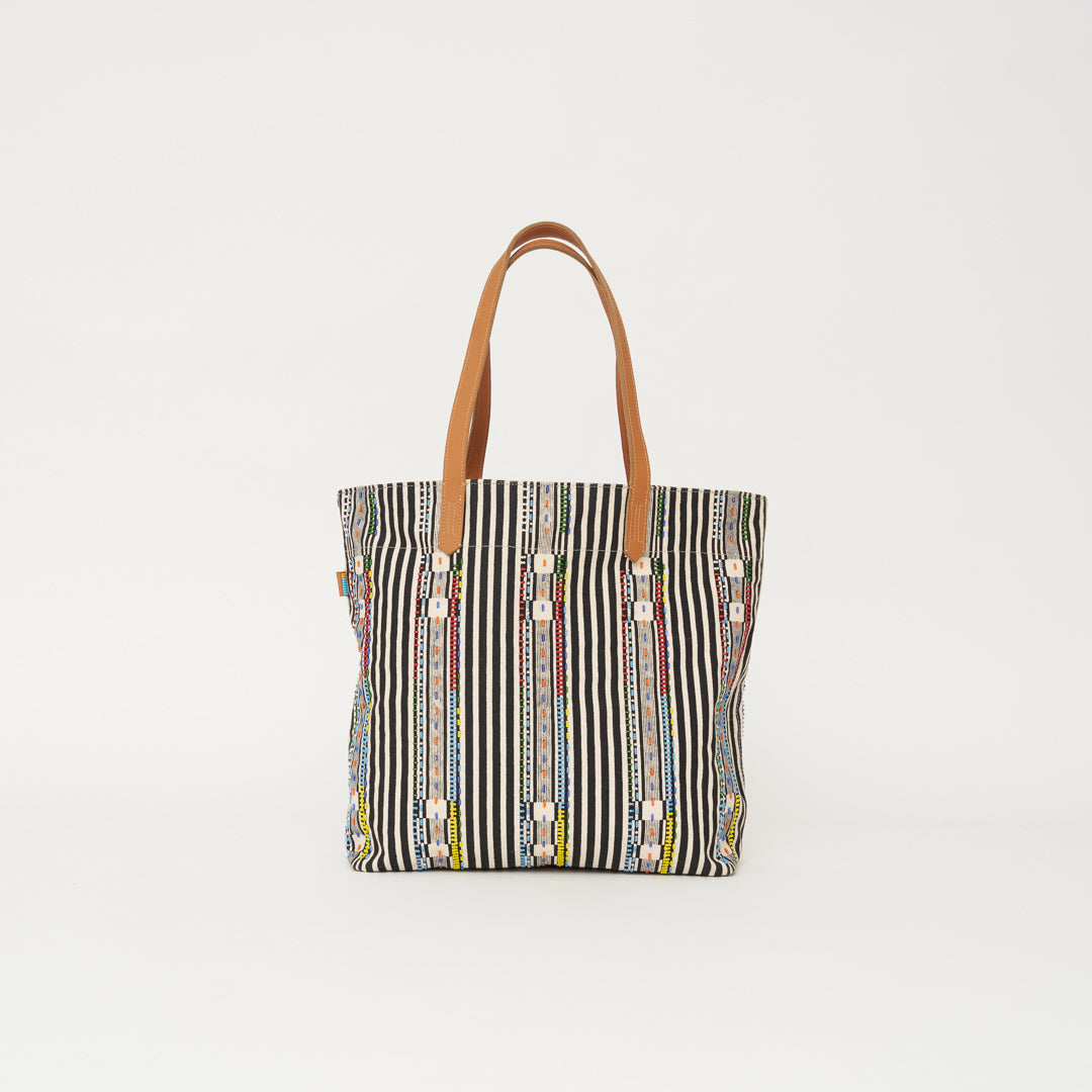 Image of Go-To Tote - Black Beaded Stripe