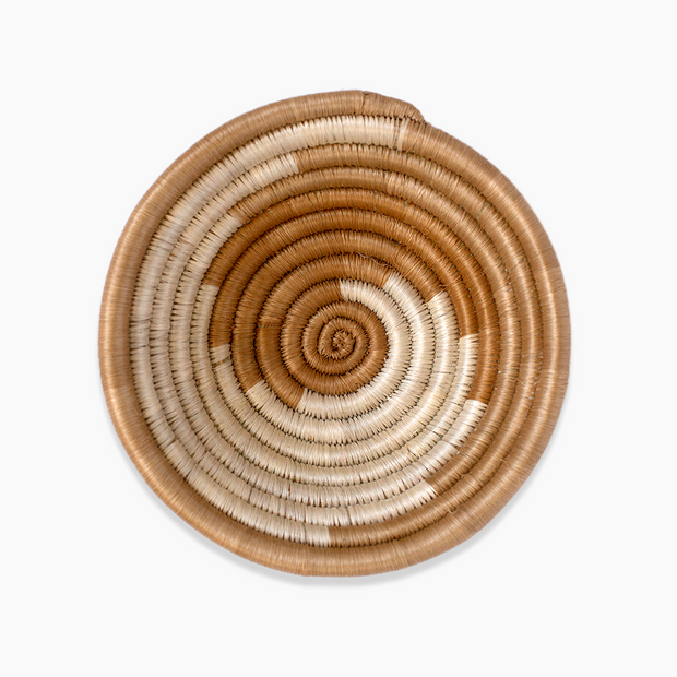 Swirl Tan & Natural Sisal Basket