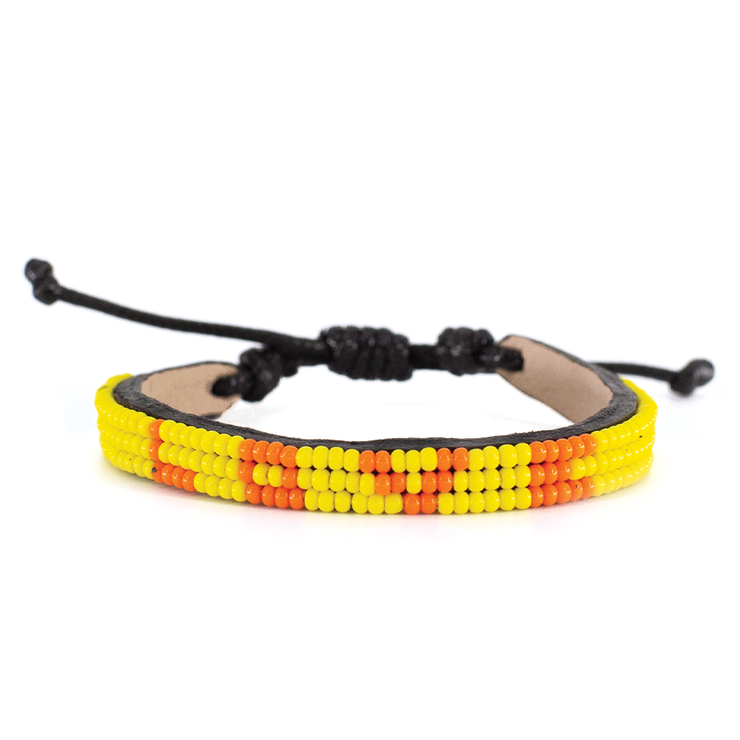 bright yellow bracelet