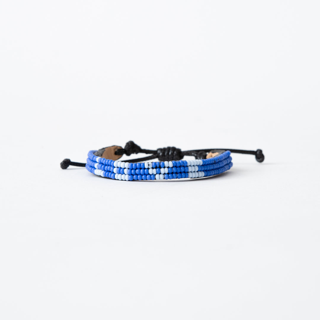 Image of Skinny LOVE Bracelet - Cobalt/Light Blue