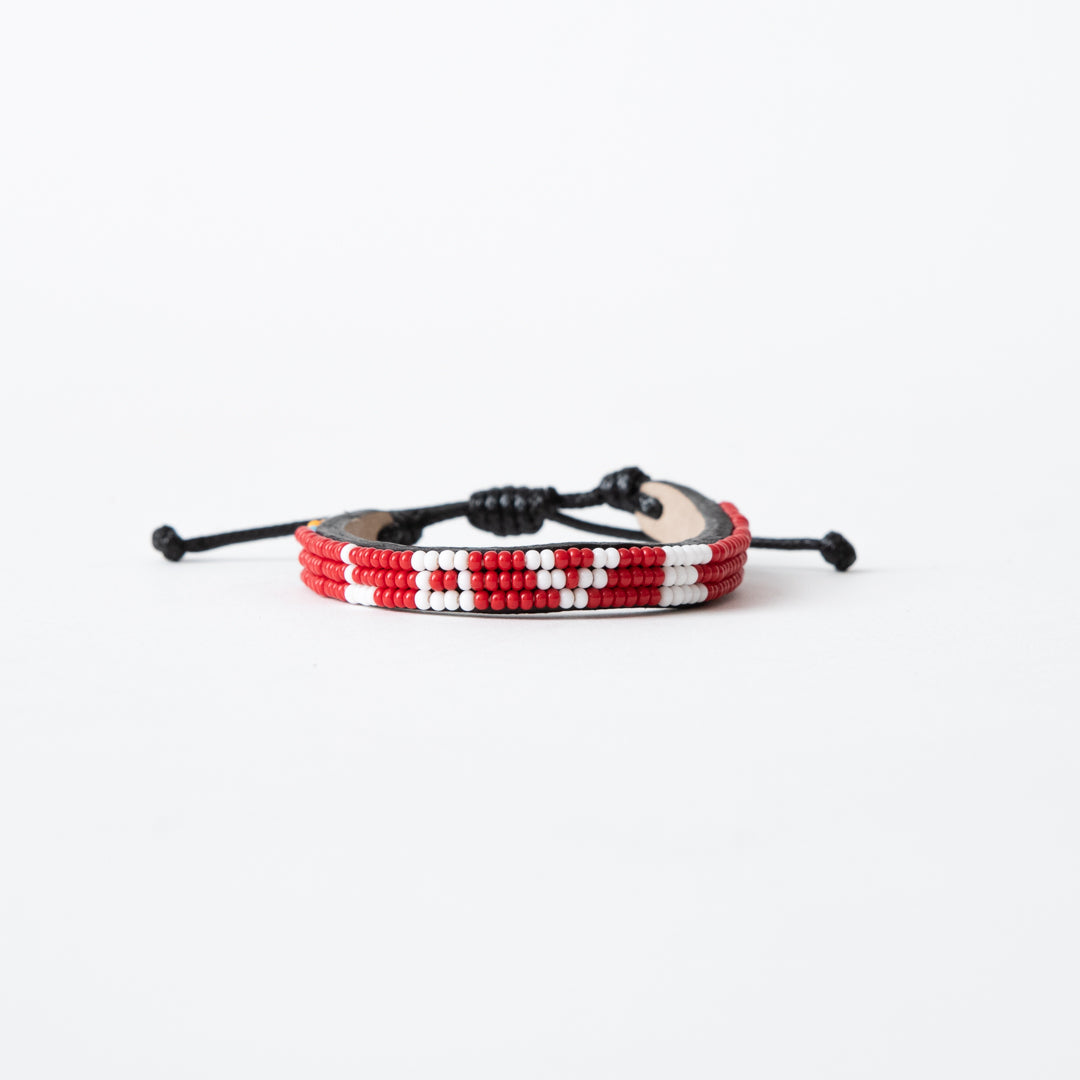 Image of Skinny LOVE Bracelet - Red/White