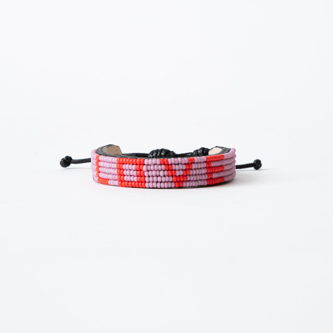 Image of LOVE Bracelet - Mauve/Red