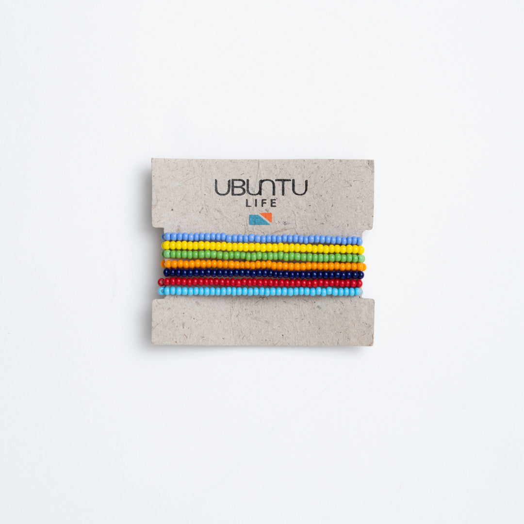 Ubuntu Life Elastic Bracelet Pack - Rainbow Multi