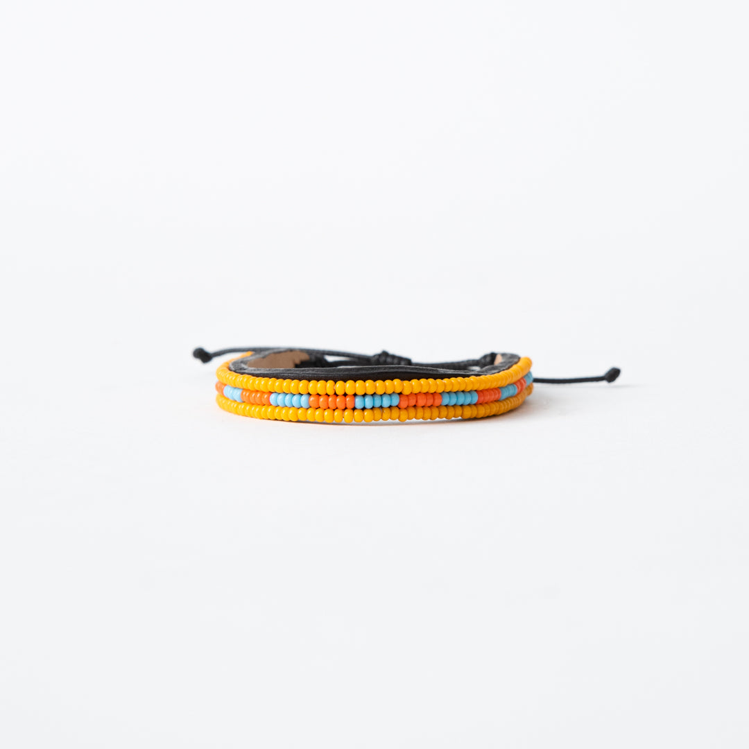 Image of FINAL SALE: Skinny Nija Bracelet - Orange/Blue