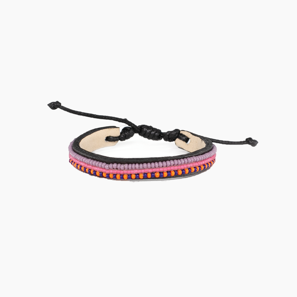 Image of FINAL SALE: Skinny Neema Bracelet - Purple/Pink