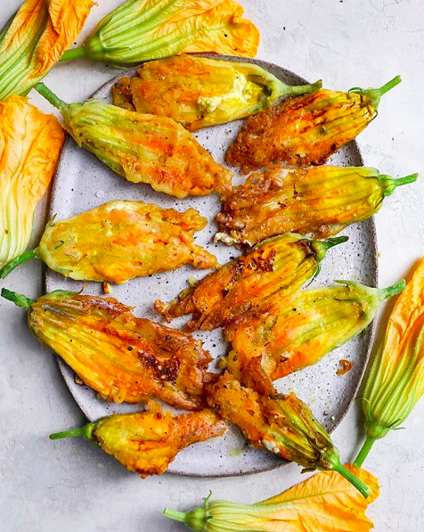 stuffed squash blossom