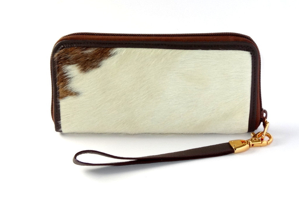 cow hair purse