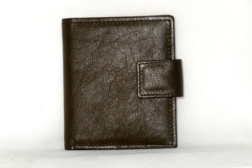 Ostrich Snake Leather Passport Case - Olive