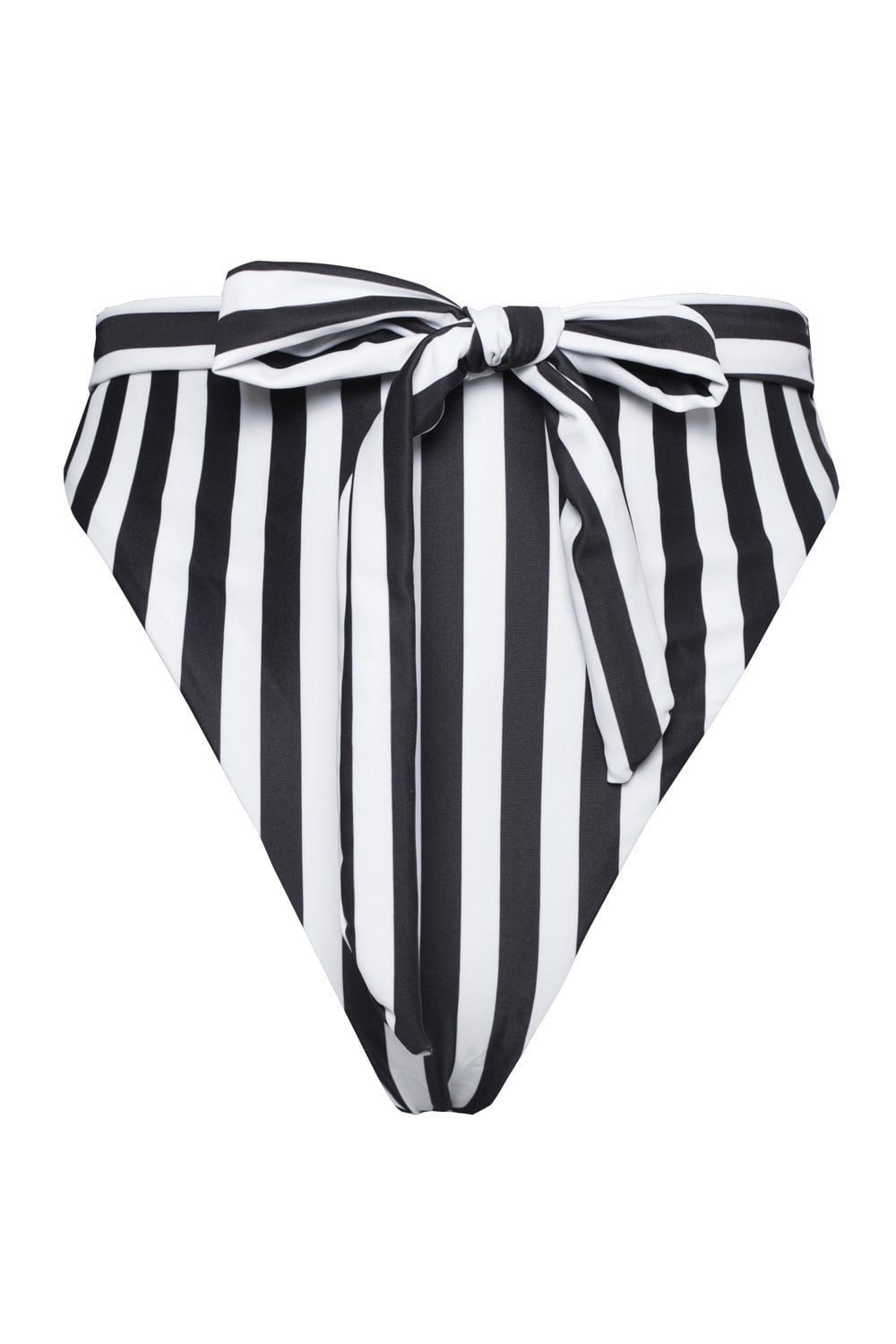 black and white striped bikini bottoms