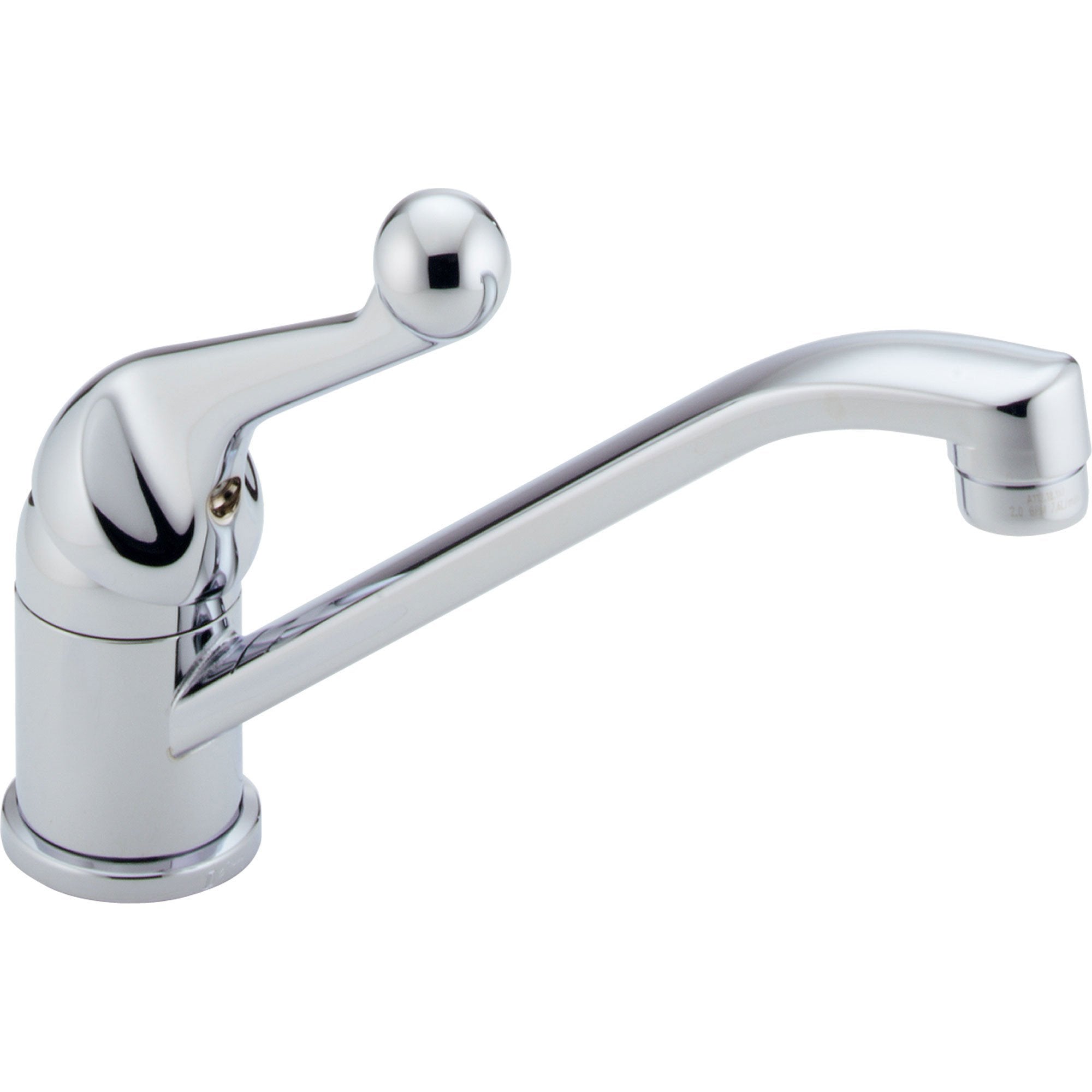 Delta Classic Standard Simple Chrome Single Handle Kitchen Faucet 6104 Faucetlistcom