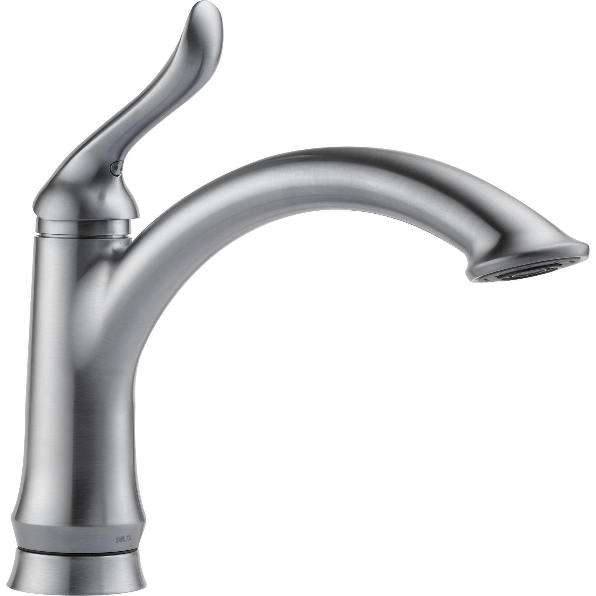 Delta Linden Single Handle One Hole Arctic Stainless Kitchen Faucet 61 Faucetlistcom