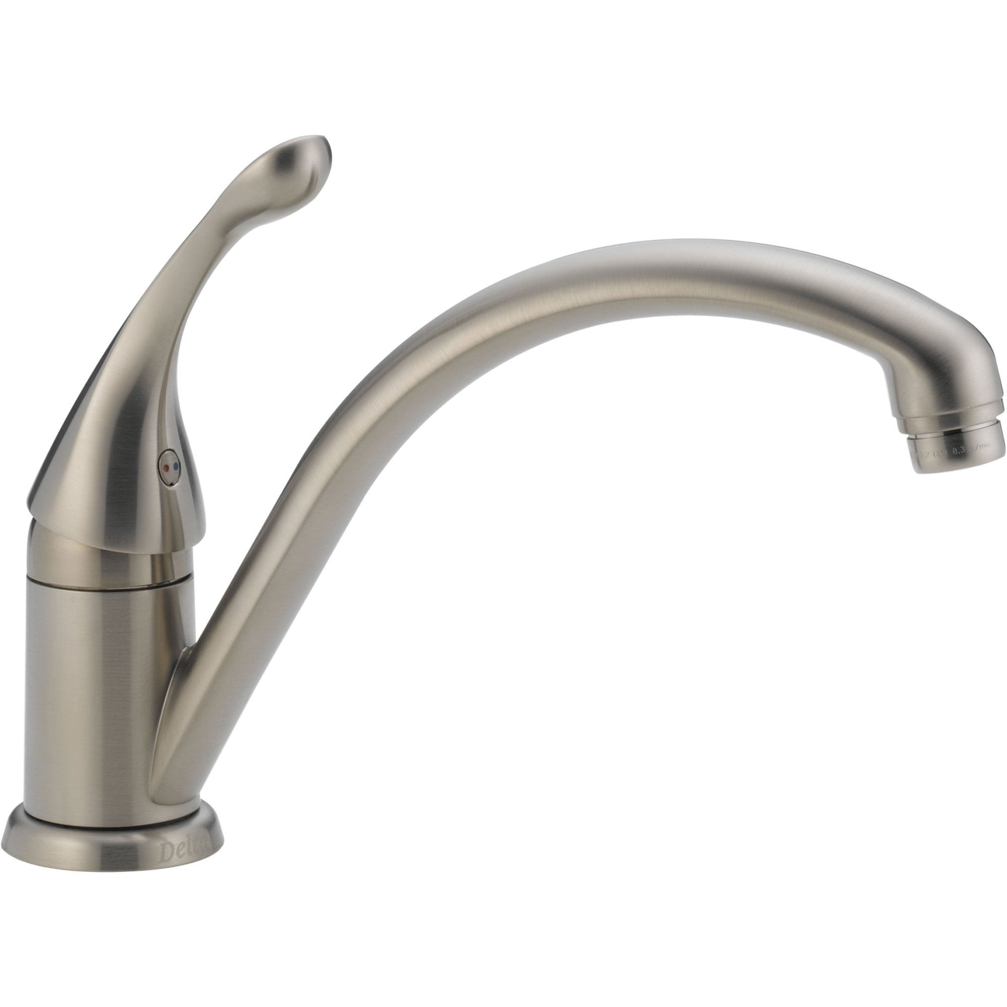 Delta Collins Single Hole One Lever Handle Kitchen Faucet in Stainless