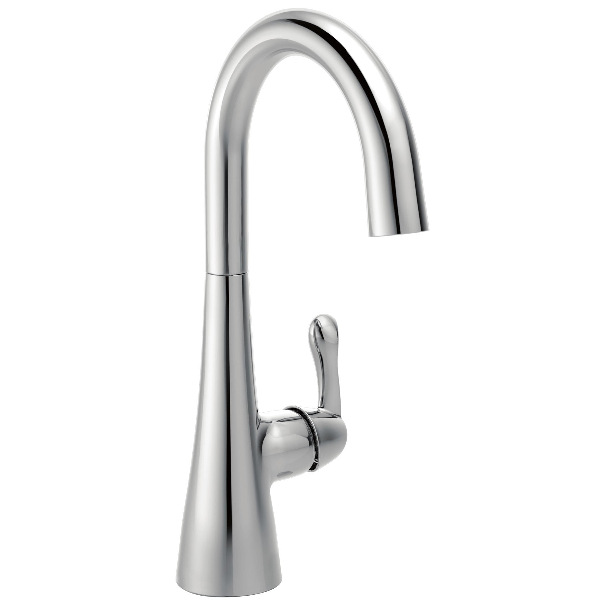Delta Chrome Finish Single Lever Handle 360 Degree Swivel Spout Contemporary Water Efficient Bar Sink Faucet 729155