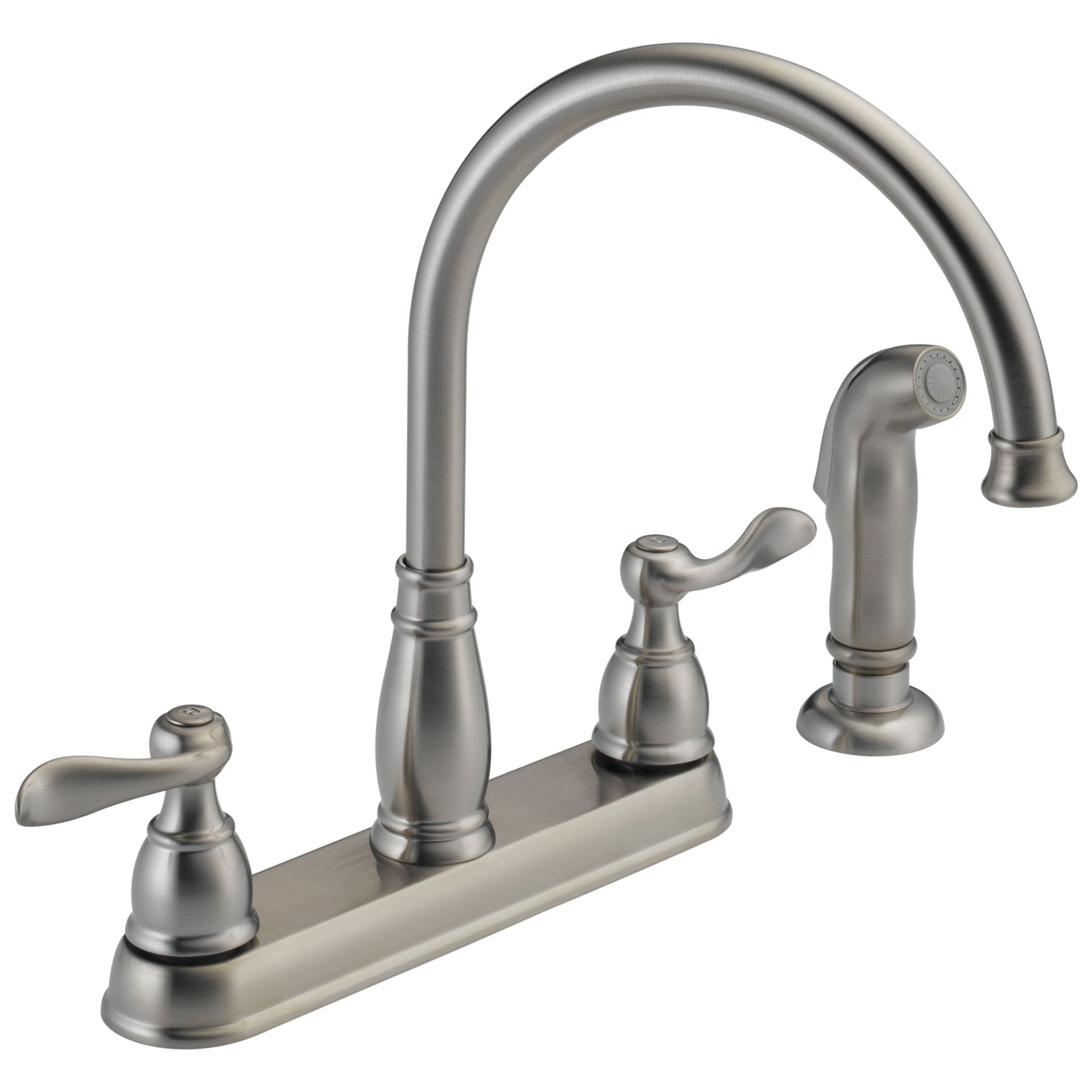 Delta Windemere Collection Stainless Steel Finish Two Handle