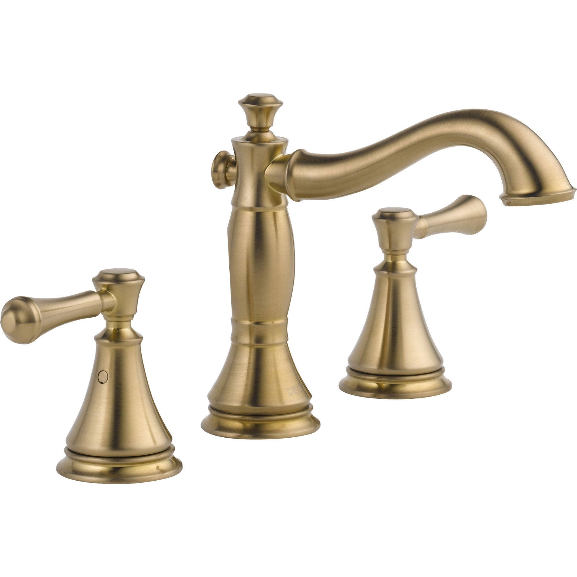 Delta Champagne Bronze 2 Handle Widespread Bathroom Sink Faucet 579514 Faucetlistcom