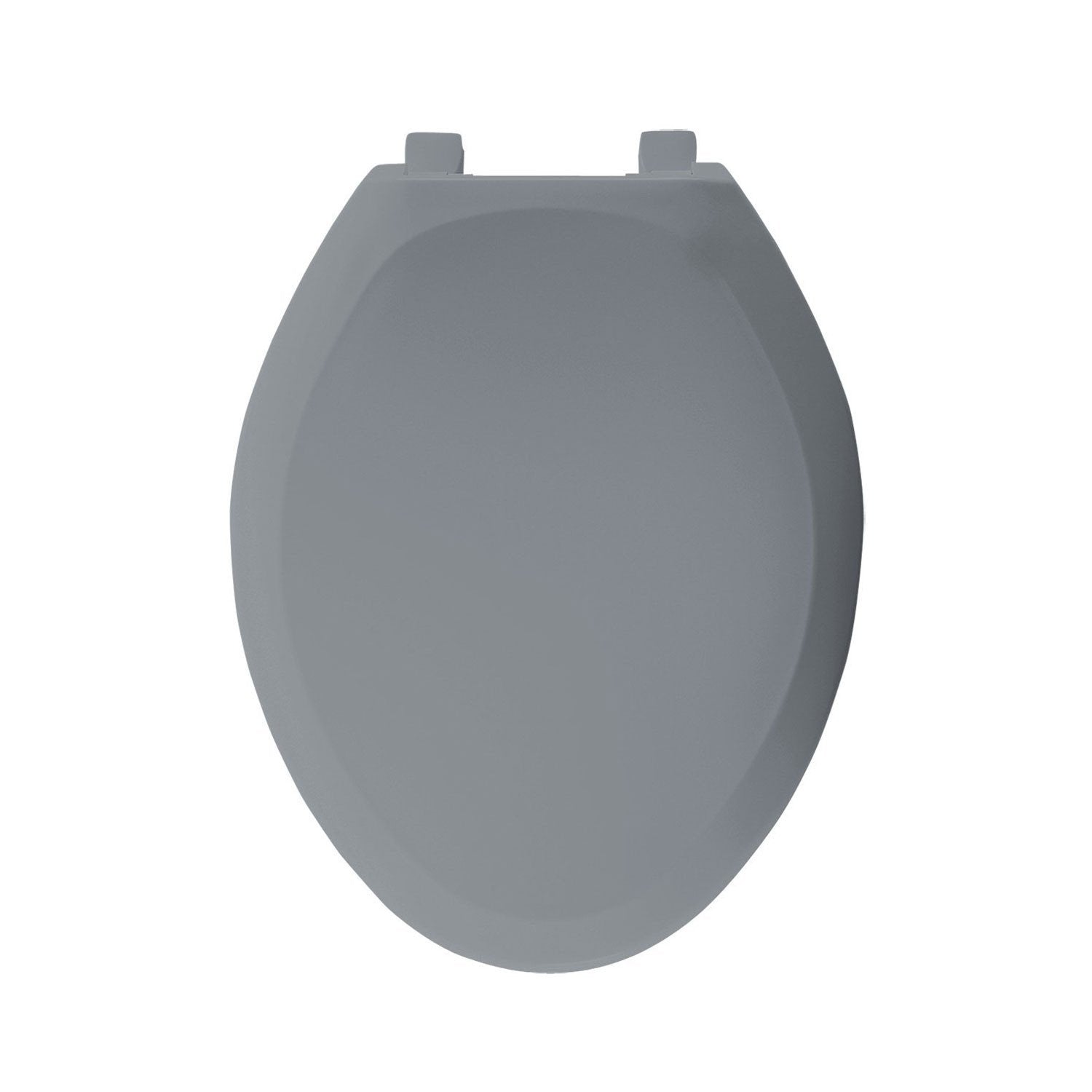 elongated grey toilet seat