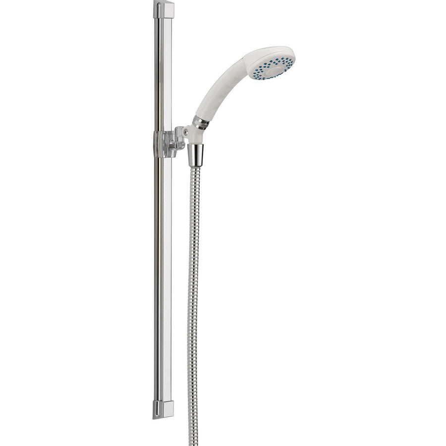Hand Showers with Slidebar - Removable Handheld Shower on Slide ... - Delta 1-Spray White / Chrome Glide Rail Personal Handheld Shower Faucet  561098