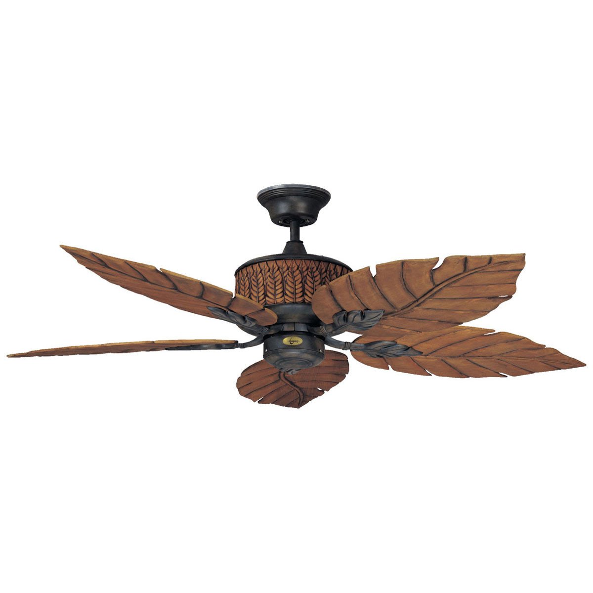 Concord Fans 52 Fern Leaf Breeze Rustic Iron Outdoor Ceiling Fan