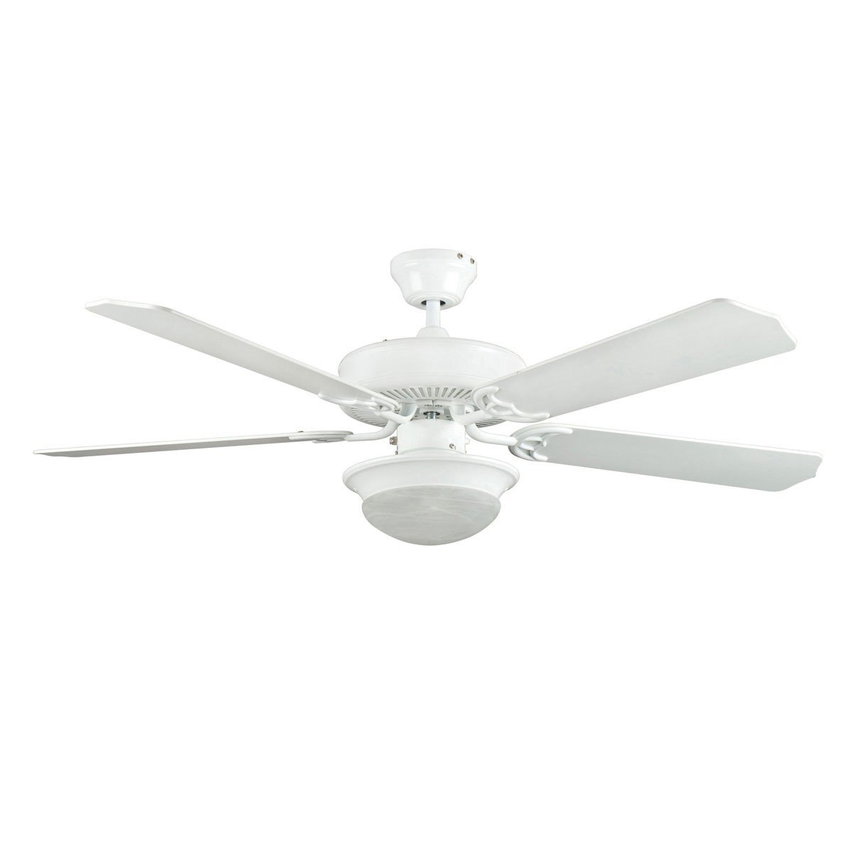 Concord Fans 52 Heritage Fusion White Modern Ceiling Fan With