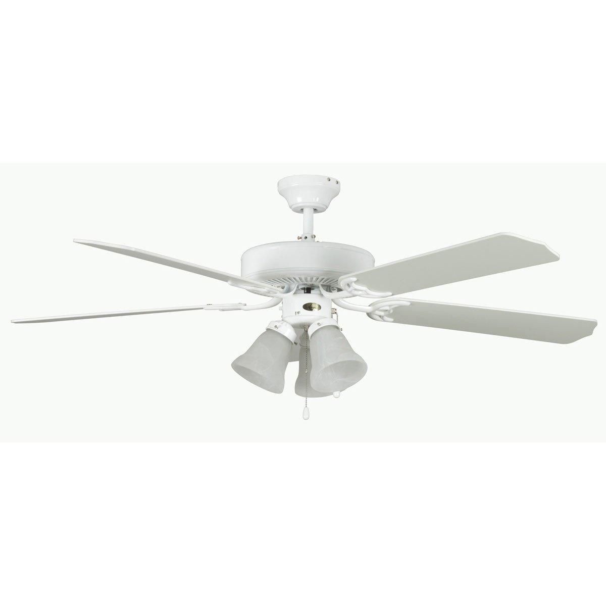 Concord Fans 52 Heritage Home Elegant White Ceiling Fan With 3