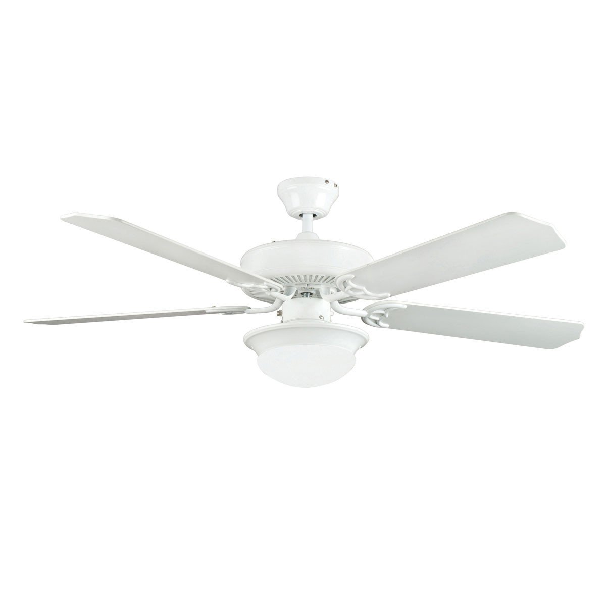 Concord Fans 52 Saturn Modern White Ceiling Fan With Light Remote Control