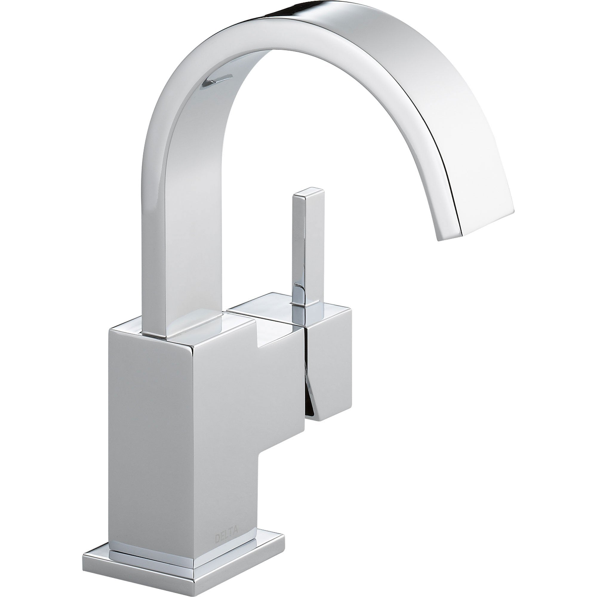 Delta Vero Single Hole 1 Handle Modern Chrome High Arc Bathroom Faucet Faucetlistcom