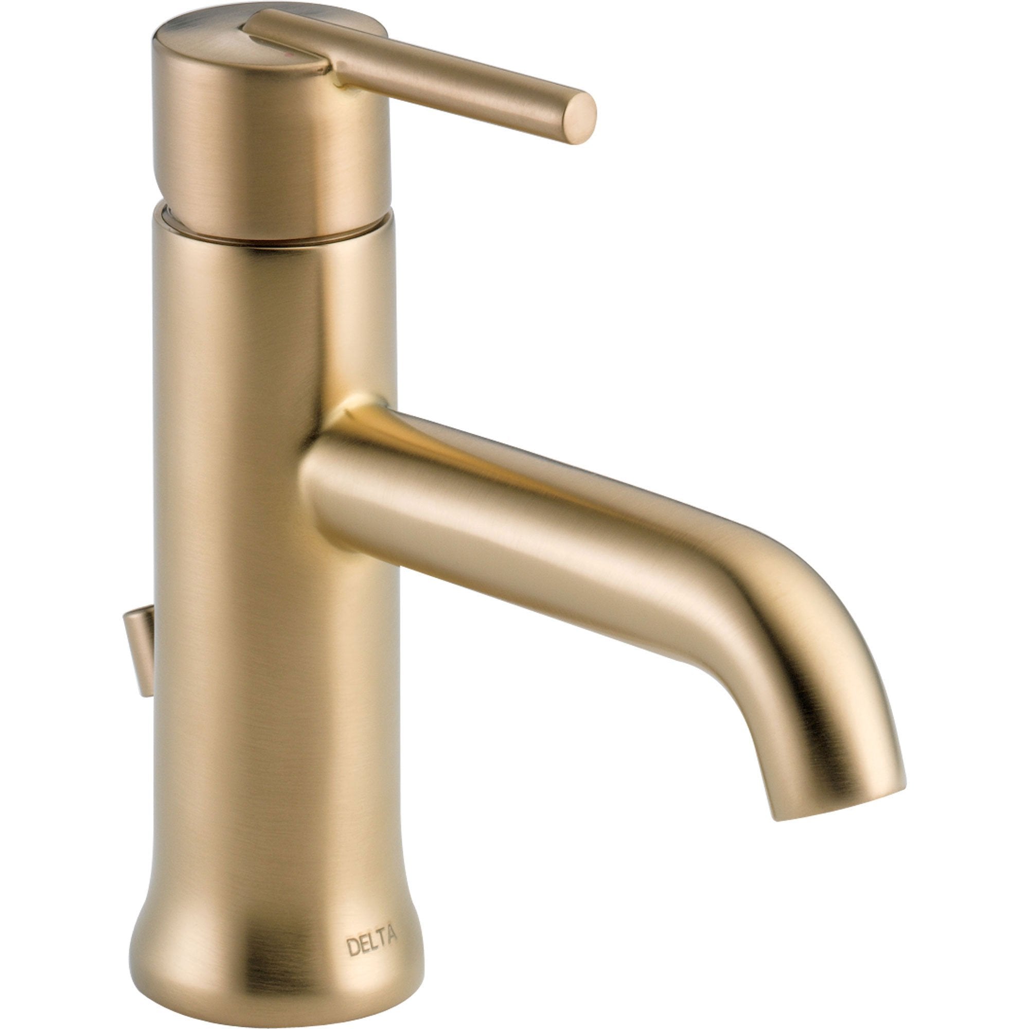 Delta Trinsic Modern Single Handle Champagne Bronze Bathroom Faucet 59 Faucetlistcom