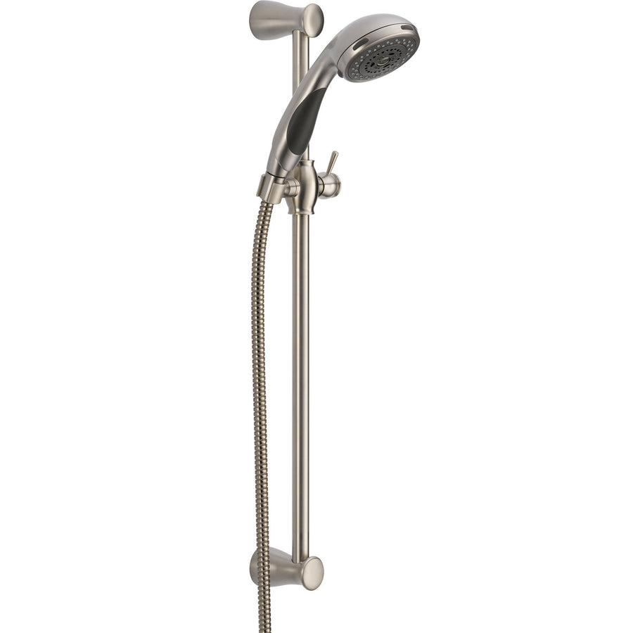 Handheld Shower Heads - Get a Personal Hand Held Shower Head ... - Delta Stainless Steel Finish Handheld Showerhead Faucet with Slide Bar  526542