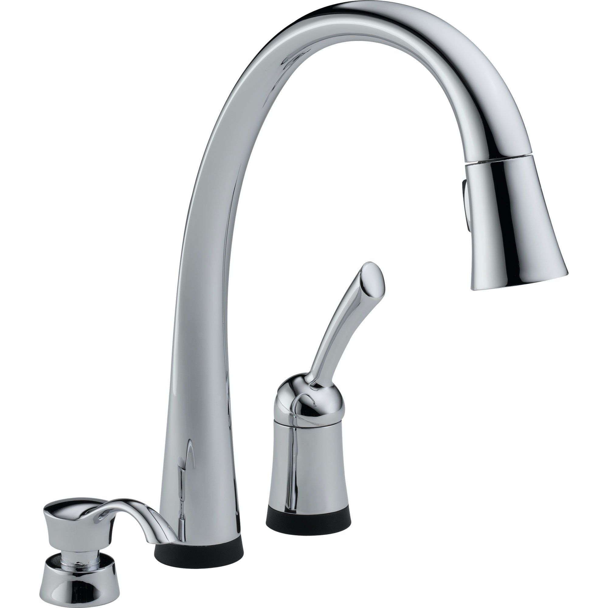 Delta Pilar Touch2O Chrome PullDown Sprayer Kitchen Faucet w/Dispense