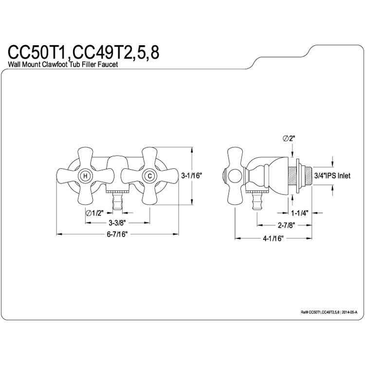 clawfoot tub parts