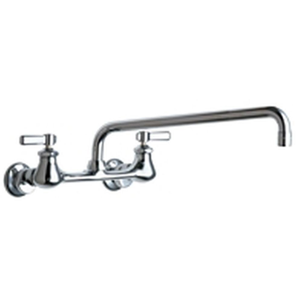 Chicago Faucets 2 Handle Kitchen Faucet In Chrome With 14 Inch L