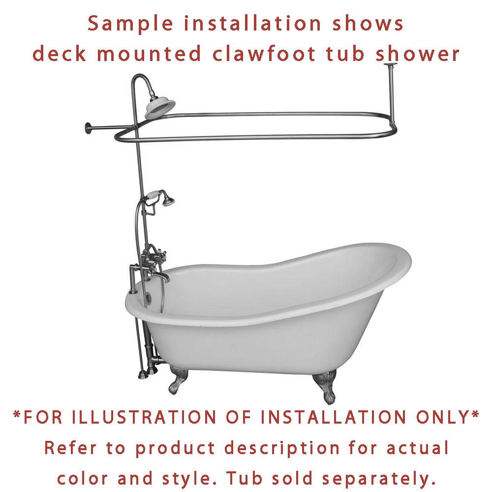 clawfoot tub shower faucet