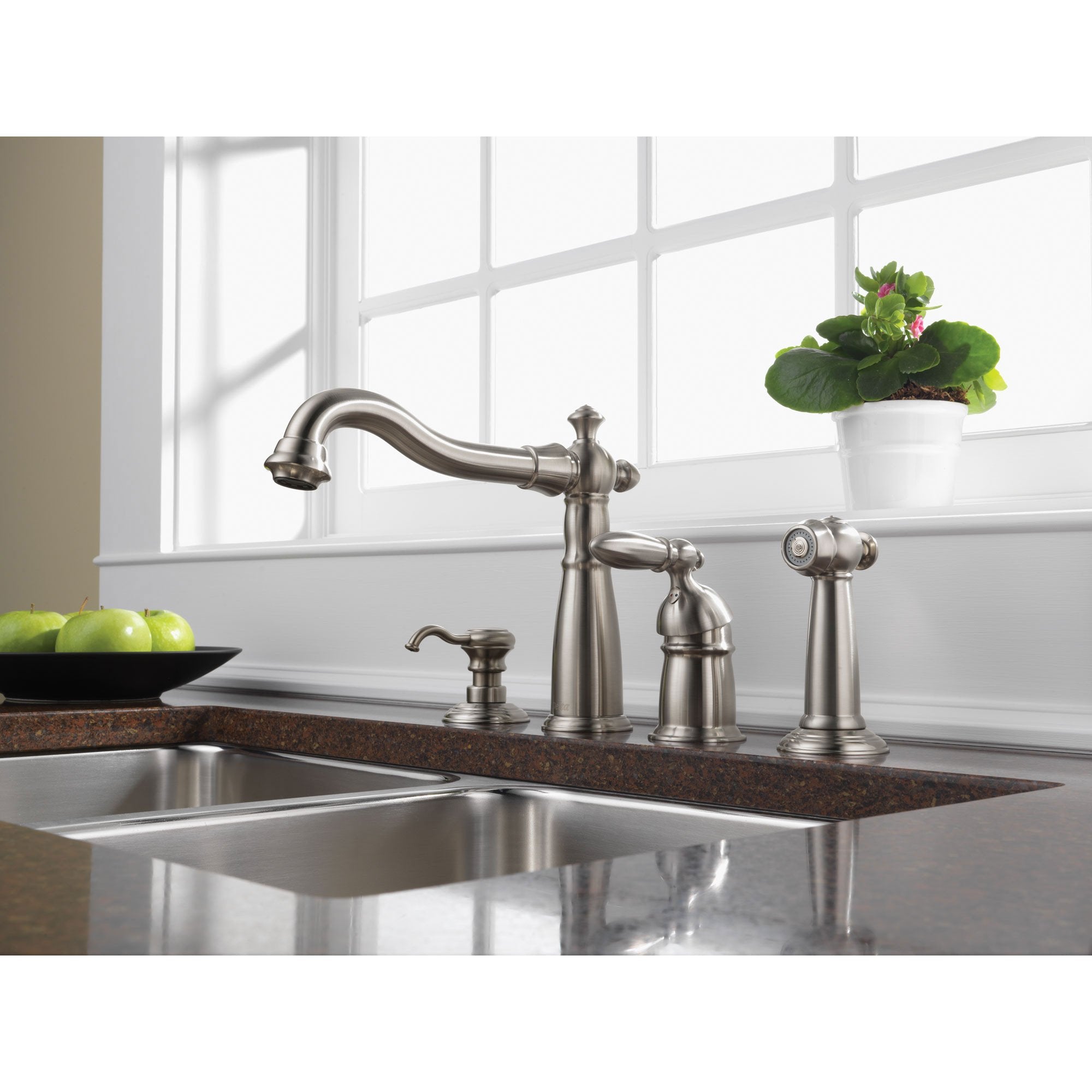 Delta Stainless Steel Victorian Collection Single Handle Kitchen